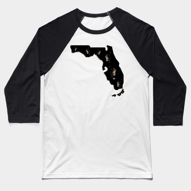 Florida The Reaper State Baseball T-Shirt by TJWDraws